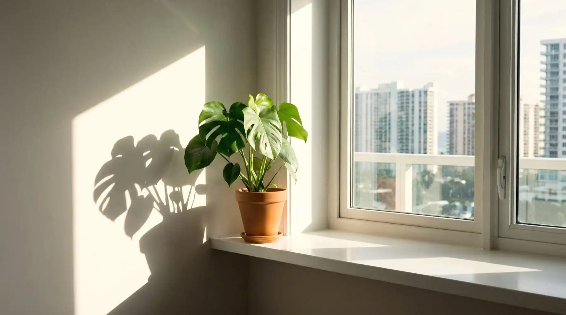Illustrative image: A bright Aventura condo interior with a balcony