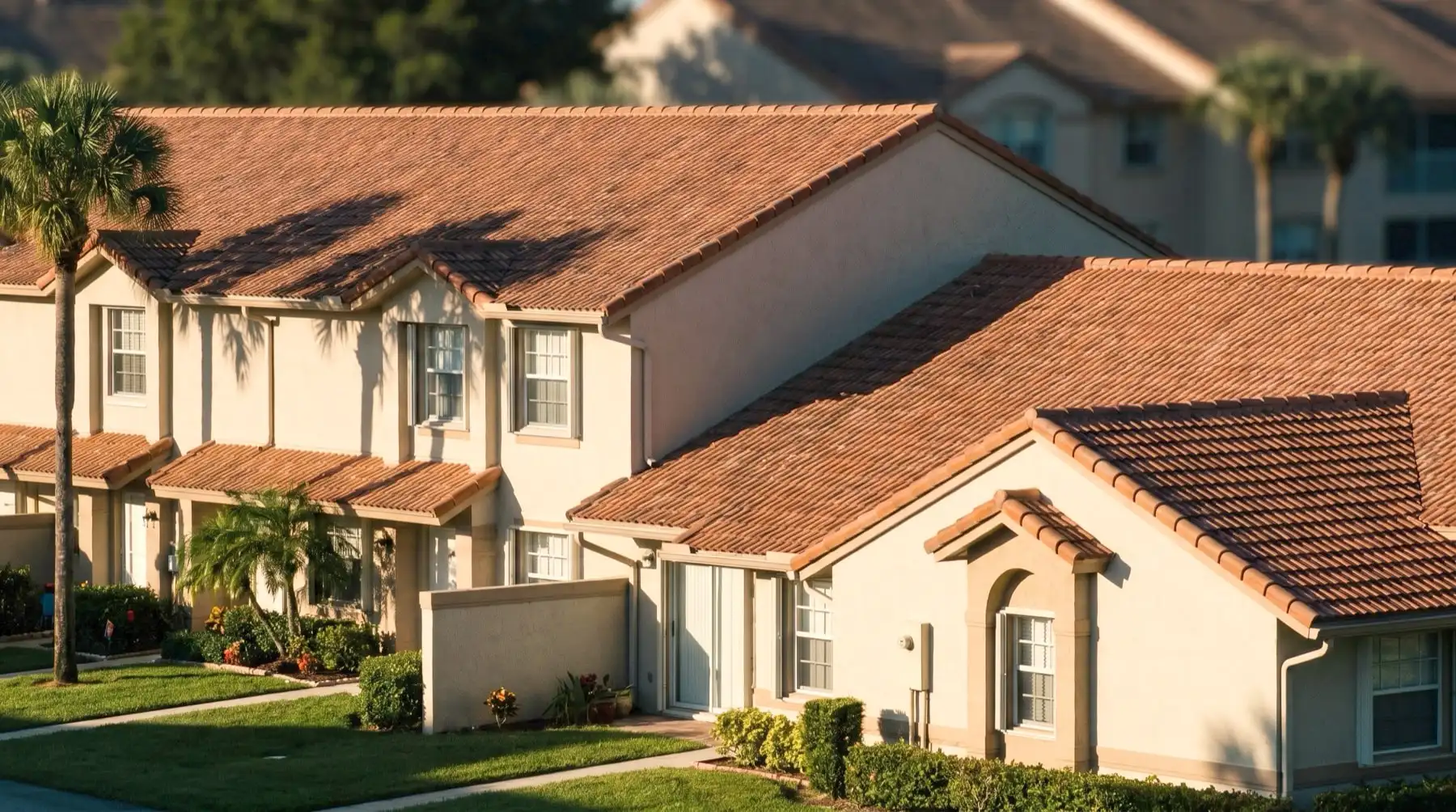 Illustrative image: Boynton Beach townhomes or a one-story home