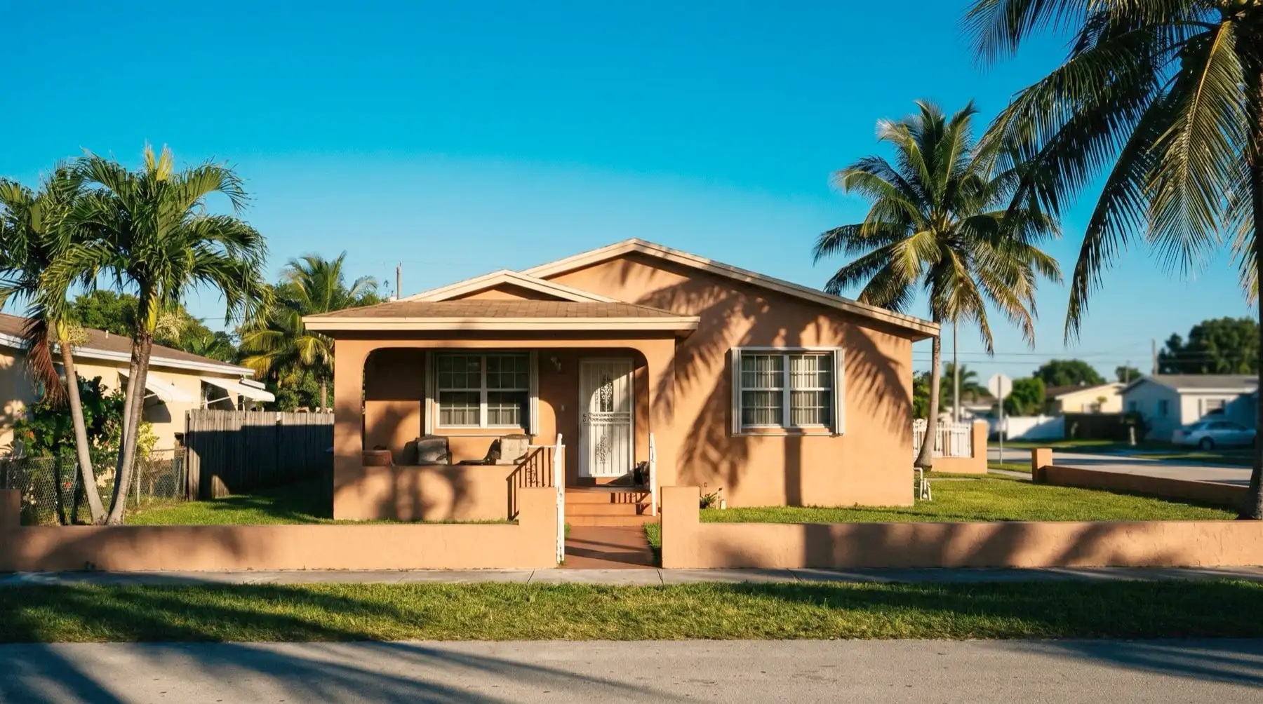 Illustrative image: A Hialeah family home with a front porch