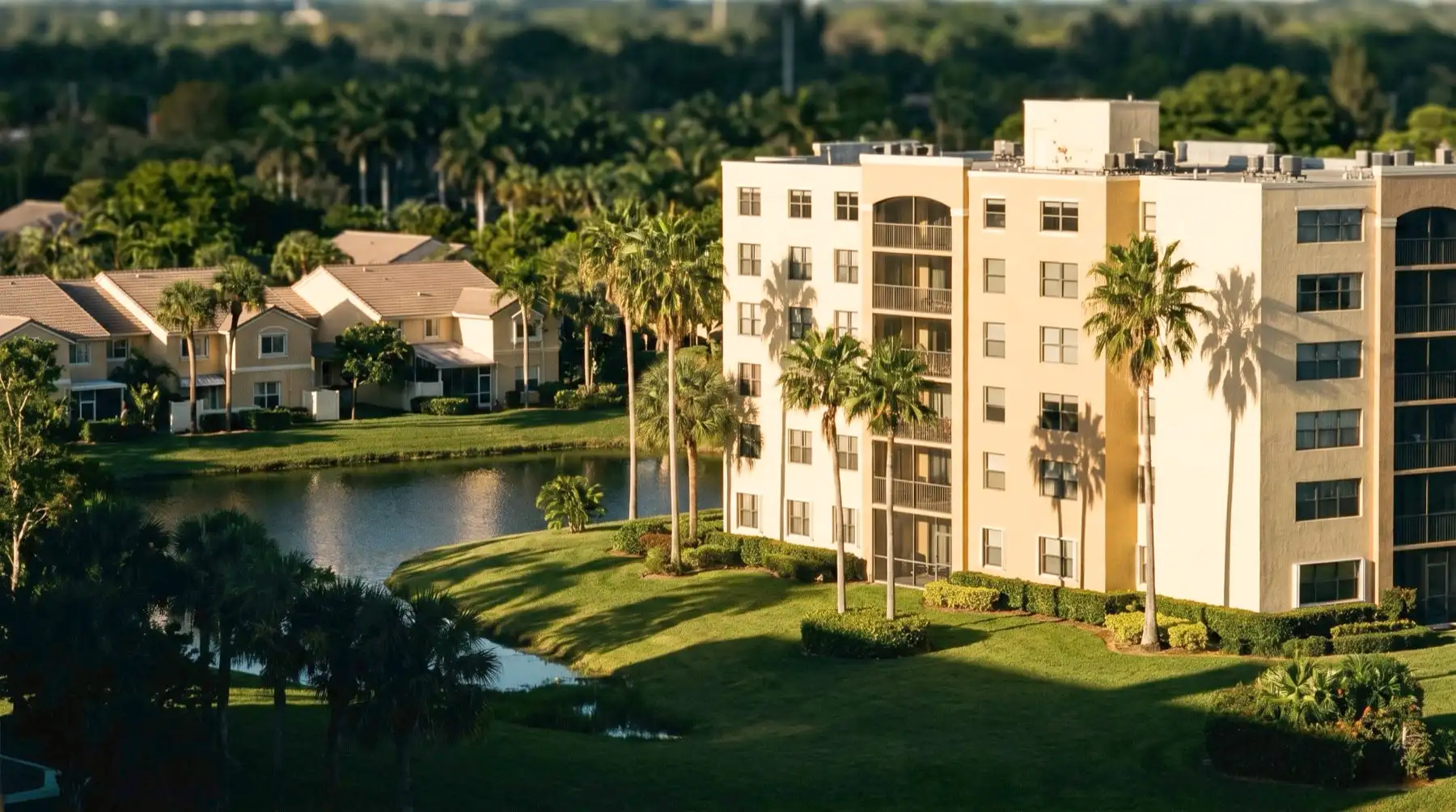 Illustrative image: A Sunrise mid-rise condo or villa community