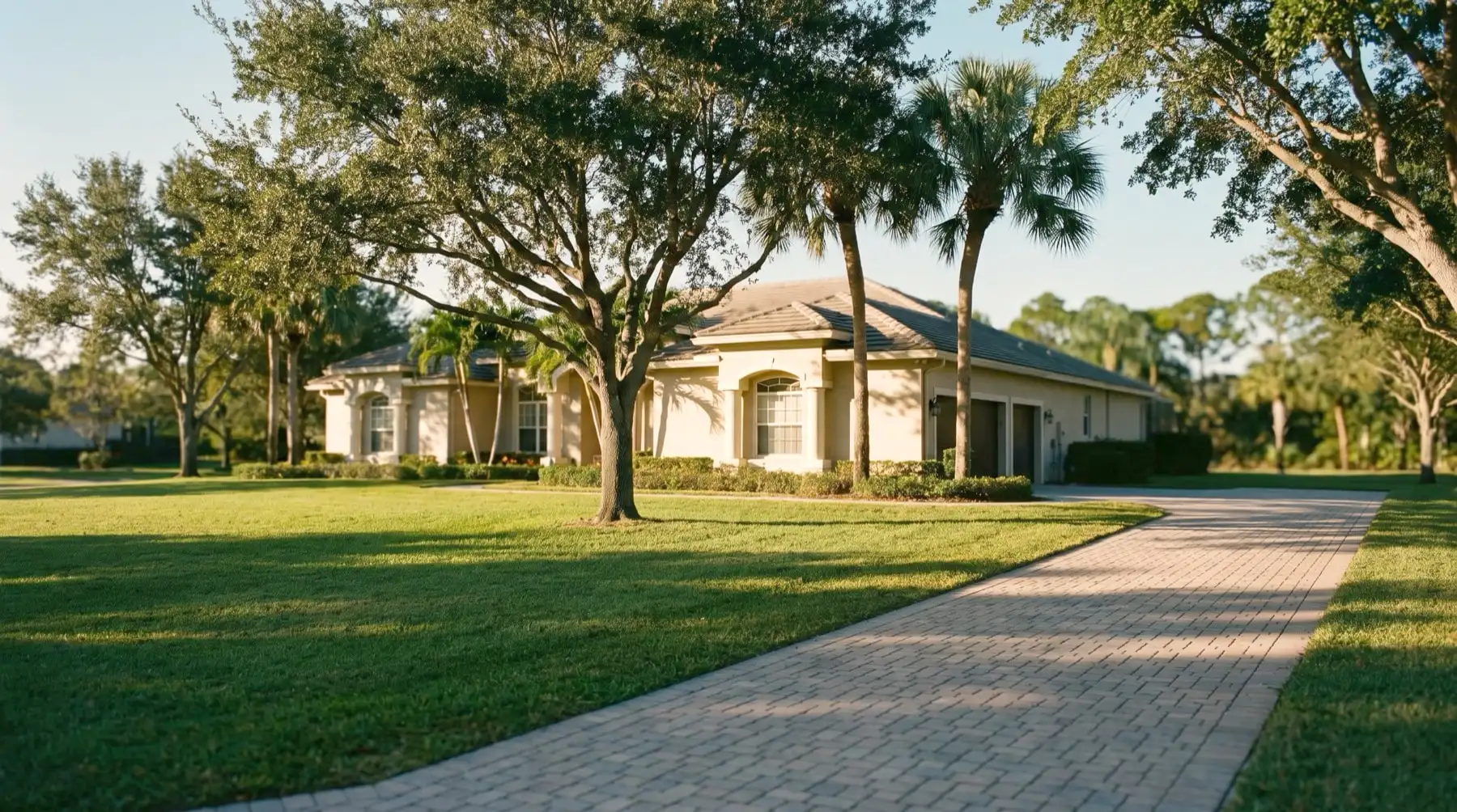 Illustrative image: A Wellington single-family home on a large lot