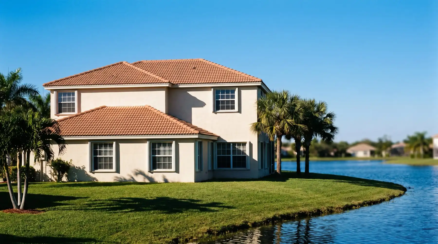 Illustrative image: A 1990s Weston family home by a lake